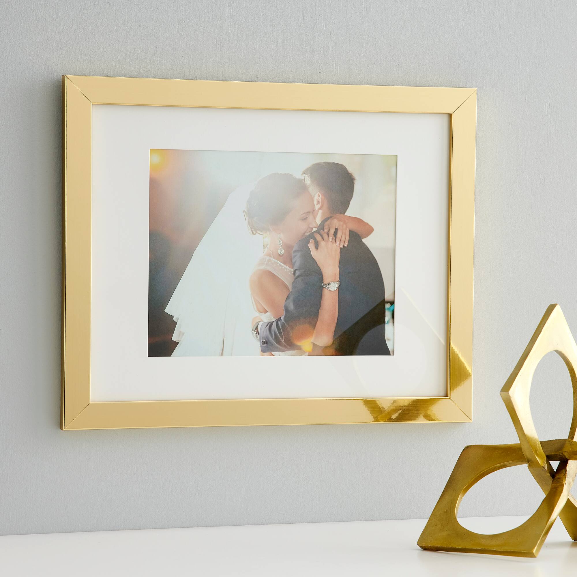 Gold Metallic Belmont Frame with Mat by Studio Décor